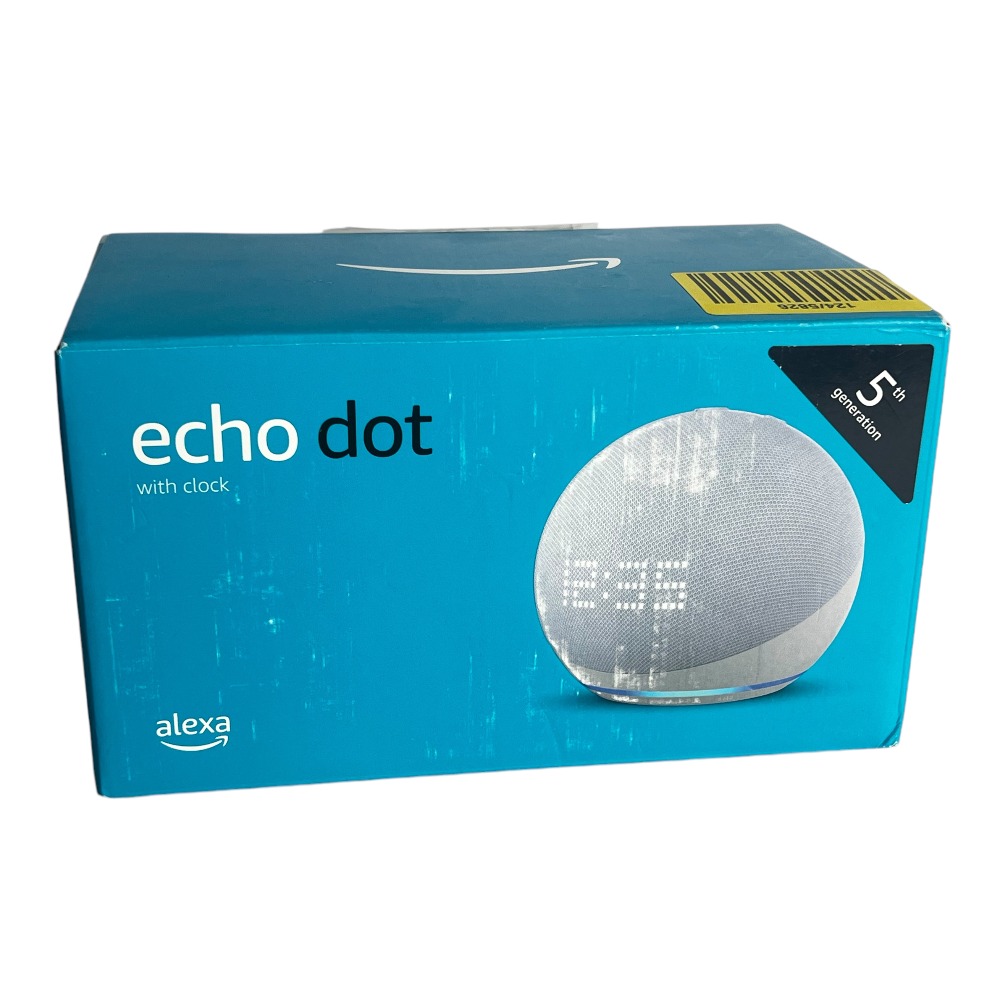 AMAZON ECHO DOT 5TH GENERATION WITH CLOCK SMART SPEAKER Own4Less